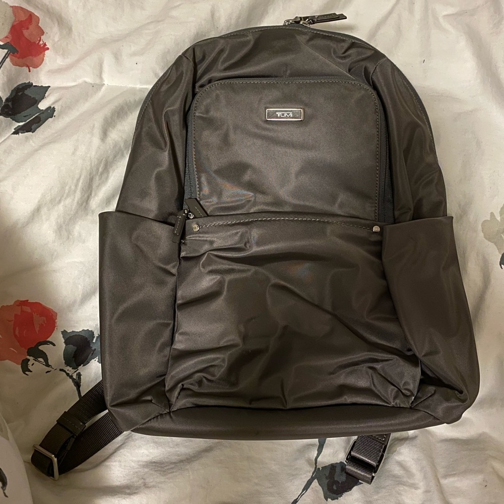 Tumi Grey Nylon Backpack